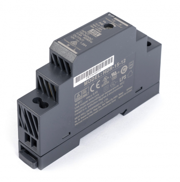 Блок живлення HDR-15-12 15Вт 12В 1,25A IP20 на DIN-рейку